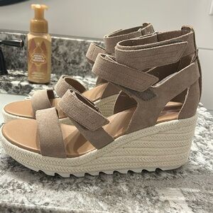 Sorel Womens Cameron multi strap wedge sandal